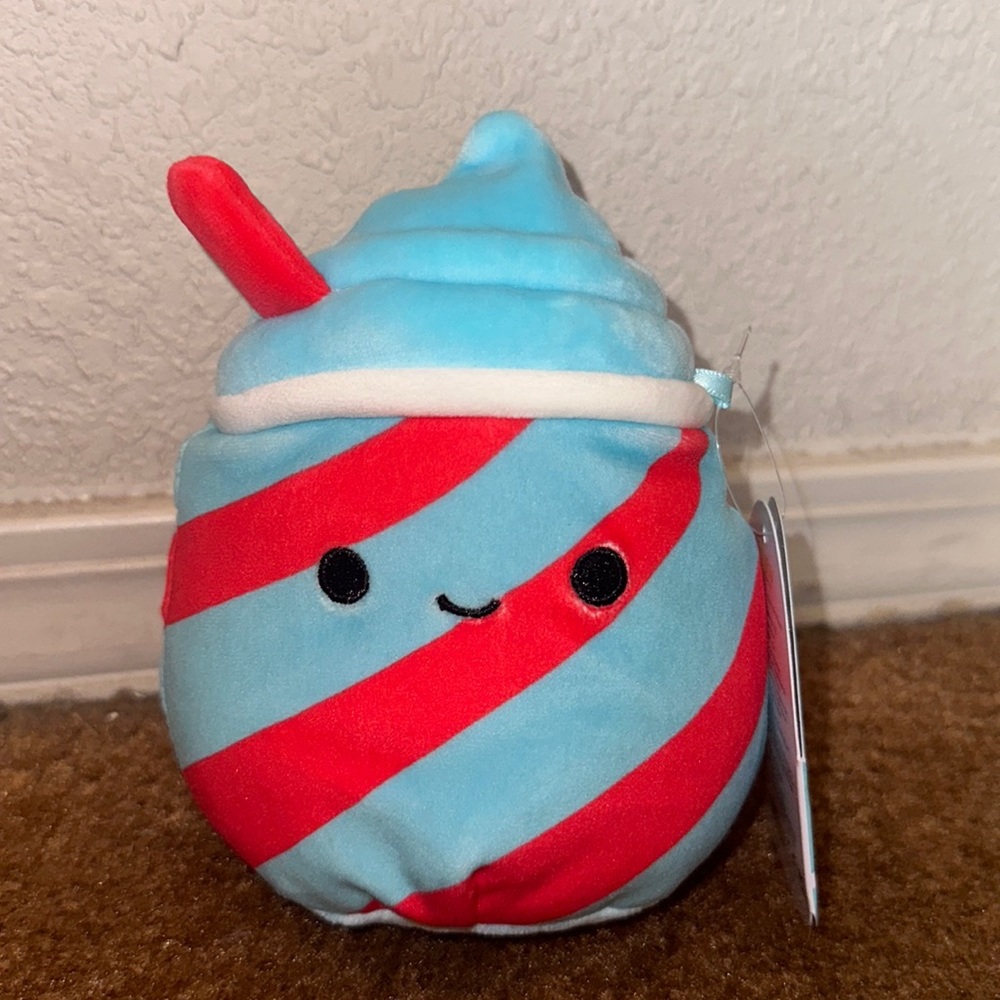 Tucker the Blue and Red Slush Squishmallow 5” NWT